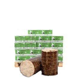 Maxibriketts Halbpalette 48 Kartons x 10 kg (460 kg)