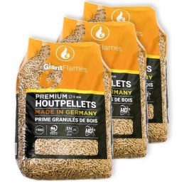 Giant Flames Holzpellets 65 Säcke x 15 kg (975 kg)