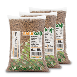 Naturkraft Holzpellets Palette 66 Säcke x 15 kg (990 kg)
