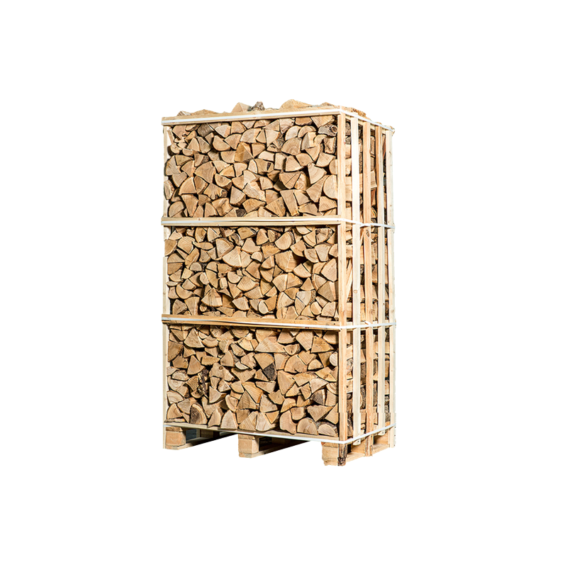 Ofengetrocknete Brennholzpalette aus Eiche, 25 cm