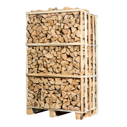 Palette Brennholz gemischtes Birken-/Eschenbrennholz