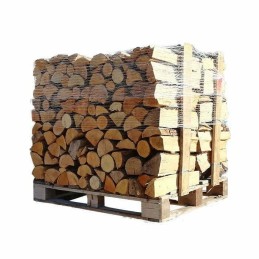4 x Paletten (2 Weißeiche + 2 Buche/Hainbuche) – 40 cm Stämme