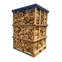 4 x Paletten (2 Eiche weiß + 2 Buche / Linde) – Scheite à 50 cm