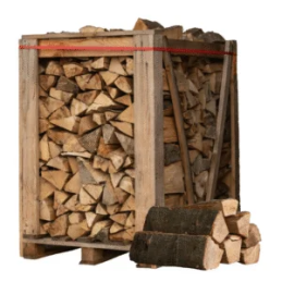 4 x Paletten (2 Eiche weiß + 2 Buche / Linde) – Scheite à 50 cm